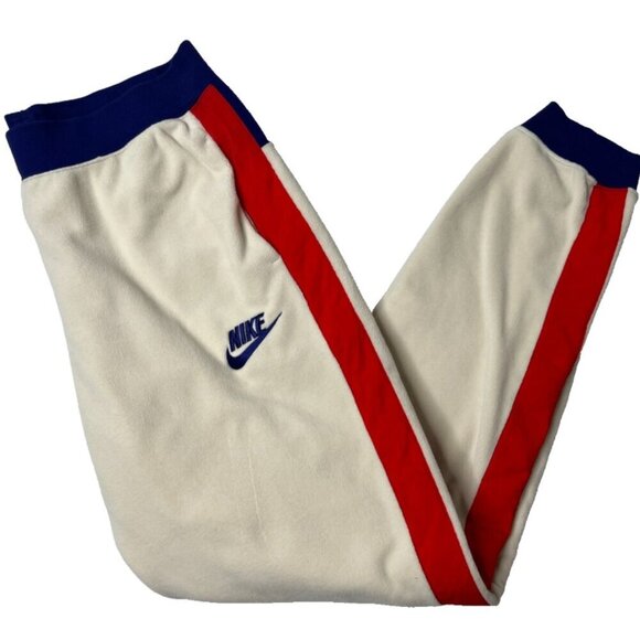 Nike Womens Sportswear Polar Fleece Sweat Cream Pants RET $65 CJ4934-271 sz L - Picture 2 of 11